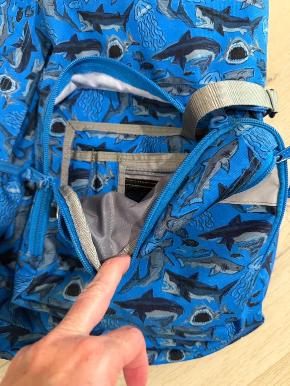 LL Bean shark backpack - Picture 3 of 3